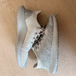 Adidas Kids Cream and Gray Sneakers